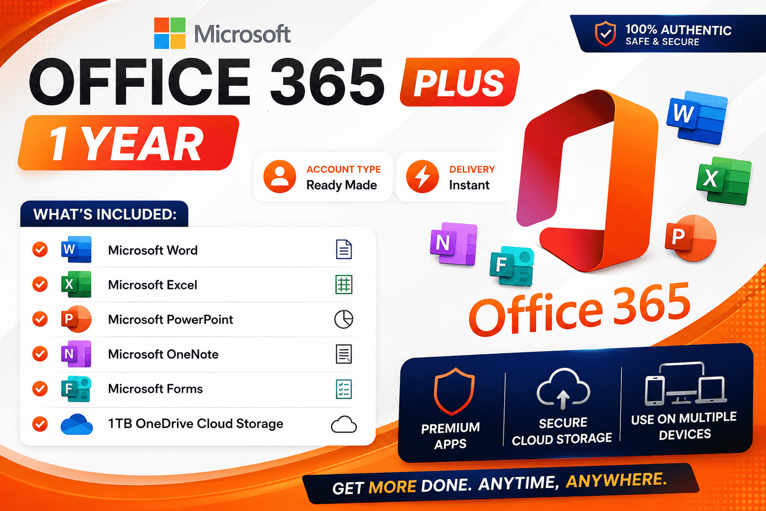 Microsoft Office 365 Plus - 1 Year